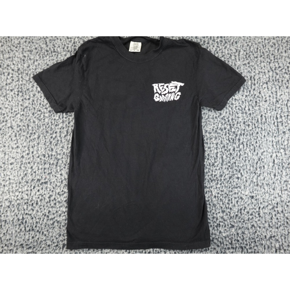 Comfort Colors Reset Gaming Anti‎ Peace League T-Shirt Mens Small Black Graphic